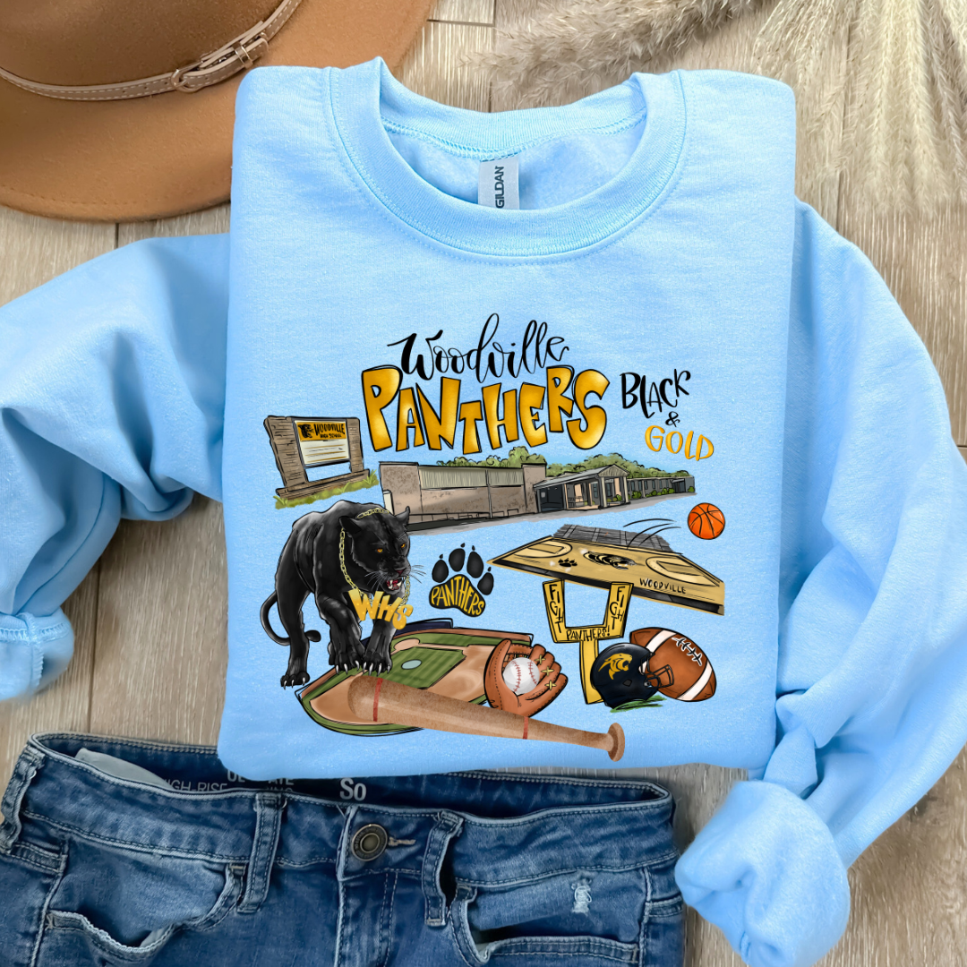 Woodville Collage l (DTF - Direct to Film Tshirt or Sweatshirt)