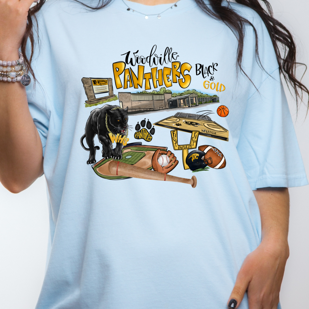 Woodville Collage l (DTF - Direct to Film Tshirt or Sweatshirt)
