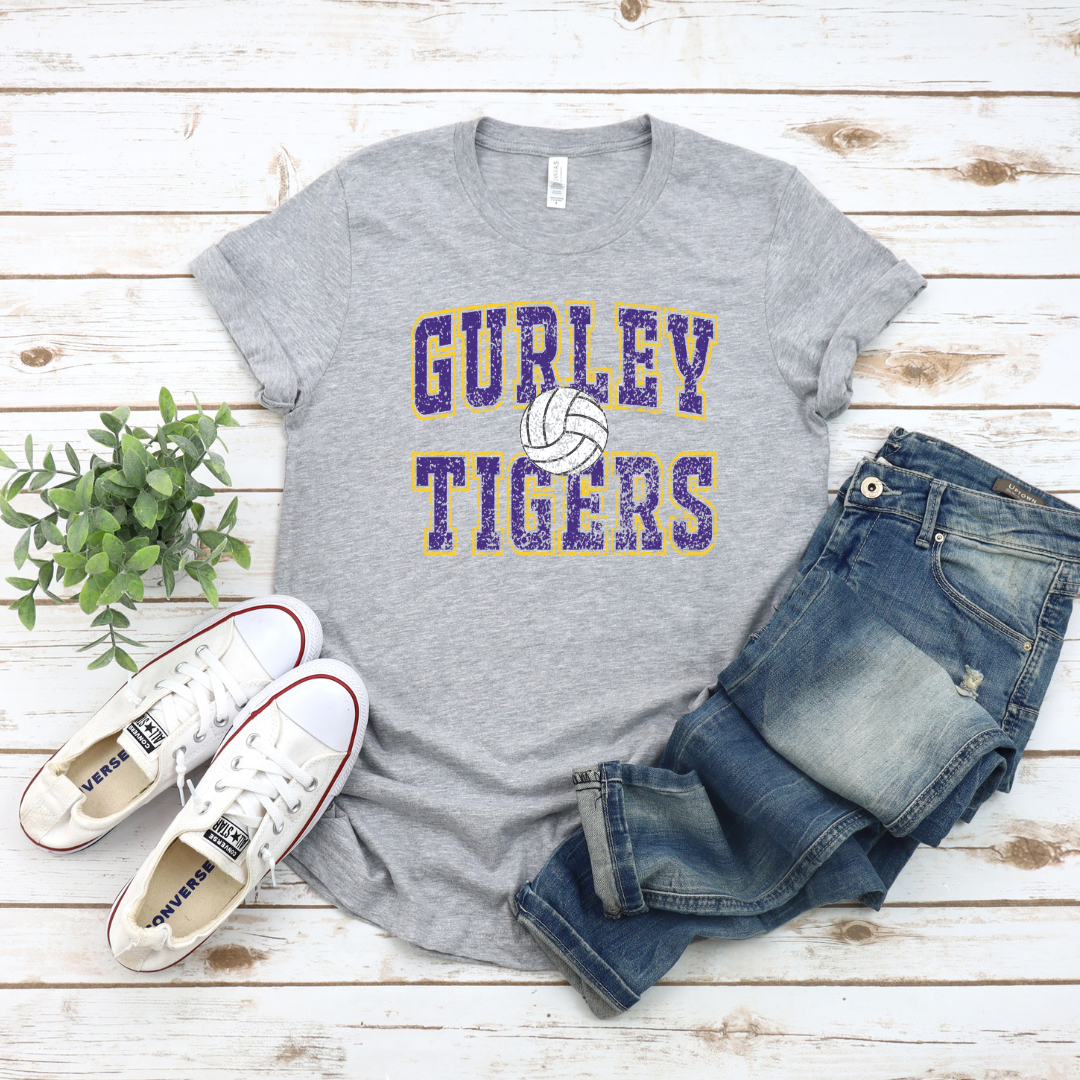 Gurley TIGERS Volleyball (DTF - Direct to Film Tshirt or Sweatshirt)