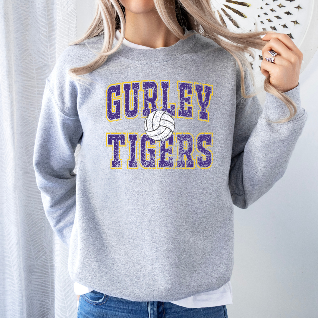 Gurley TIGERS Volleyball (DTF - Direct to Film Tshirt or Sweatshirt)