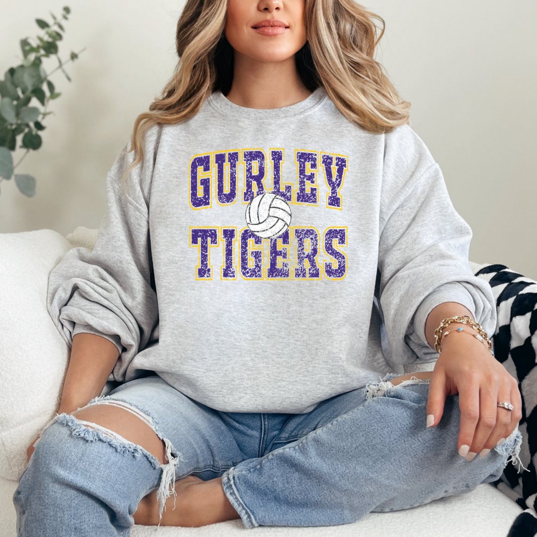Gurley TIGERS Volleyball (DTF - Direct to Film Tshirt or Sweatshirt)