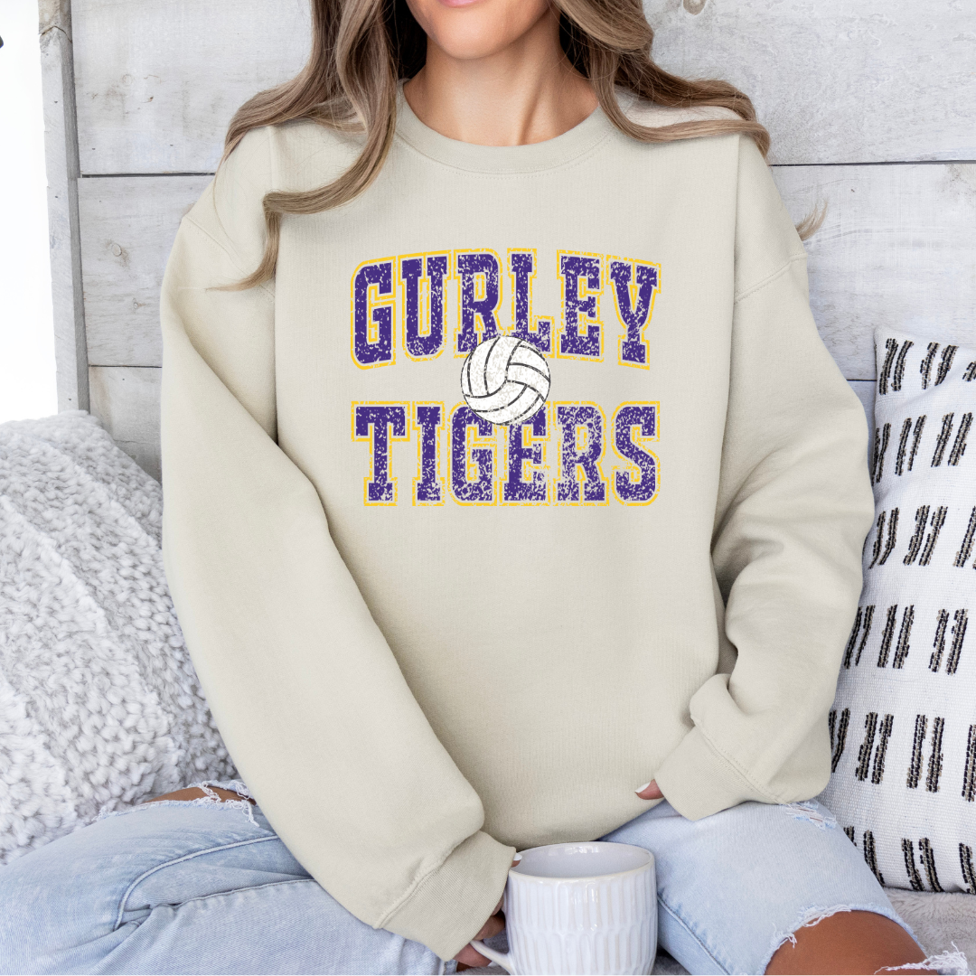 Gurley TIGERS Volleyball (DTF - Direct to Film Tshirt or Sweatshirt)