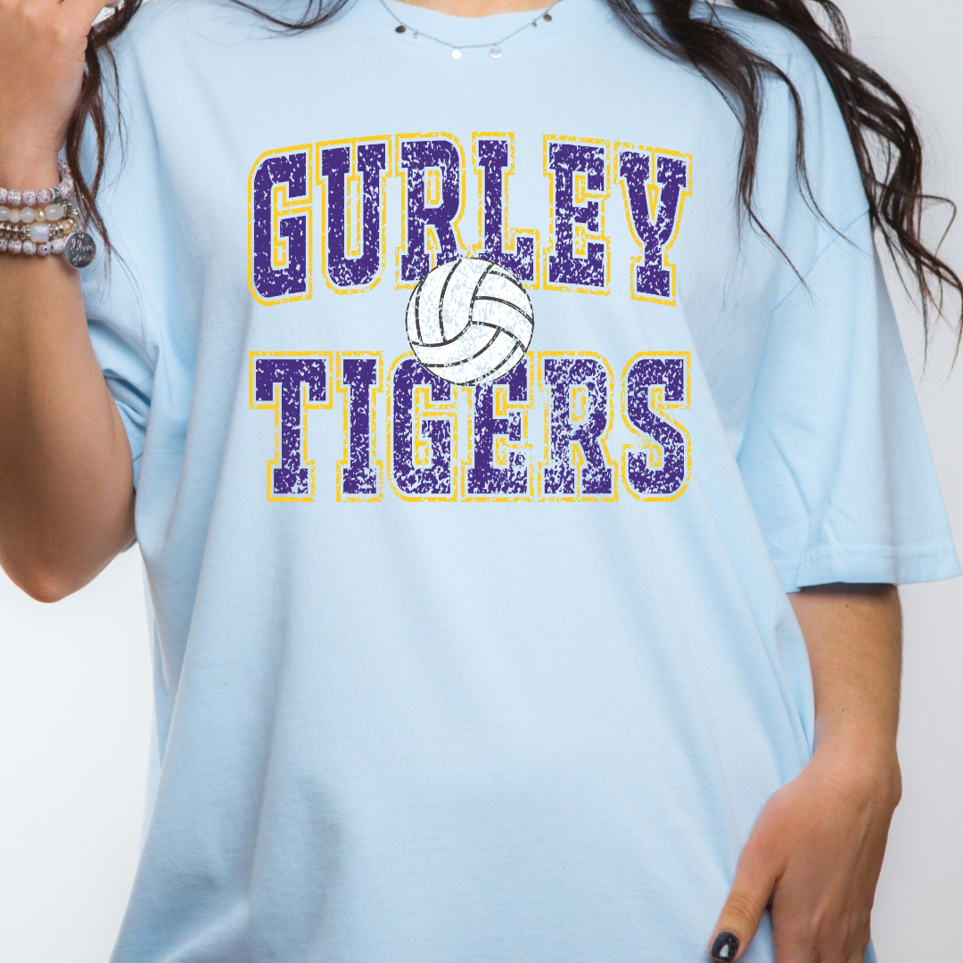 Gurley TIGERS Volleyball (DTF - Direct to Film Tshirt or Sweatshirt)
