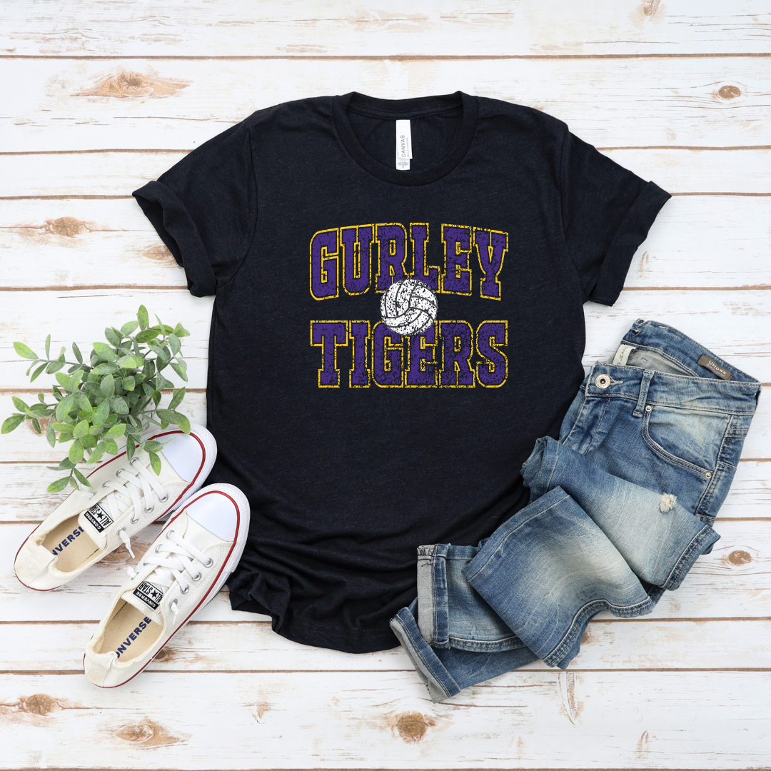 Gurley TIGERS Volleyball (DTF - Direct to Film Tshirt or Sweatshirt)