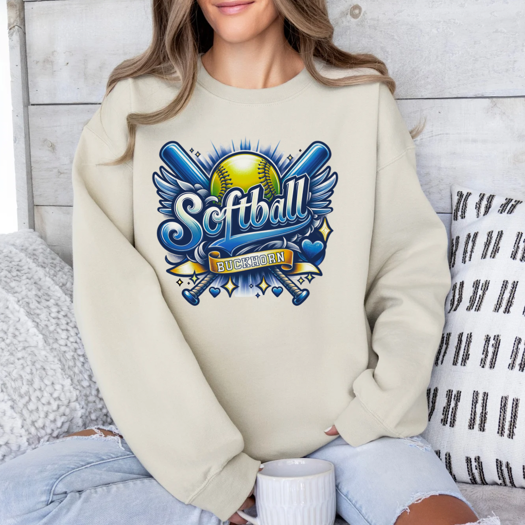 Buckhorn Retro Softball (DTF - Direct to Film Tshirt or Sweatshirt)