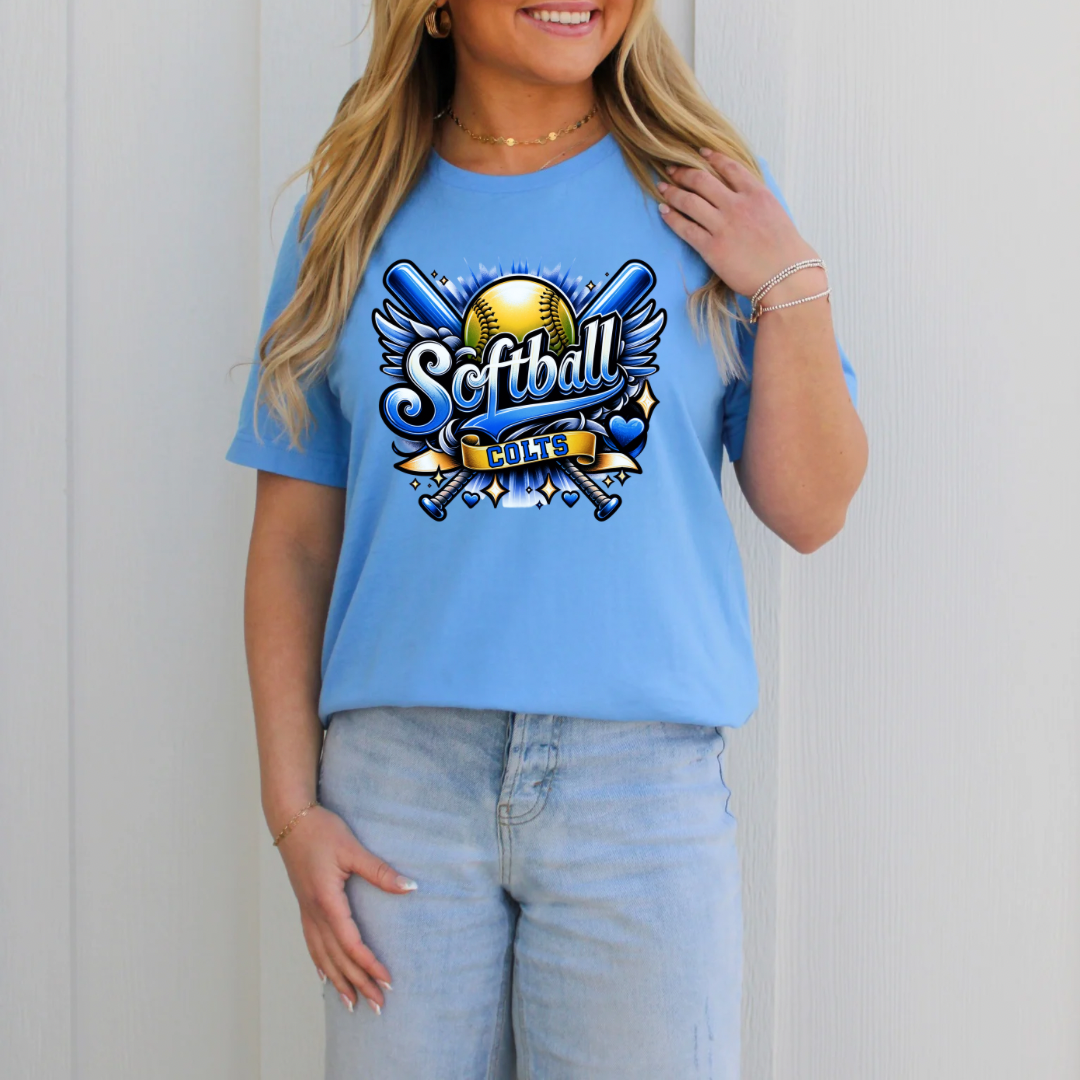 Central Retro Softball (DTF - Direct to Film Tshirt or Sweatshirt)