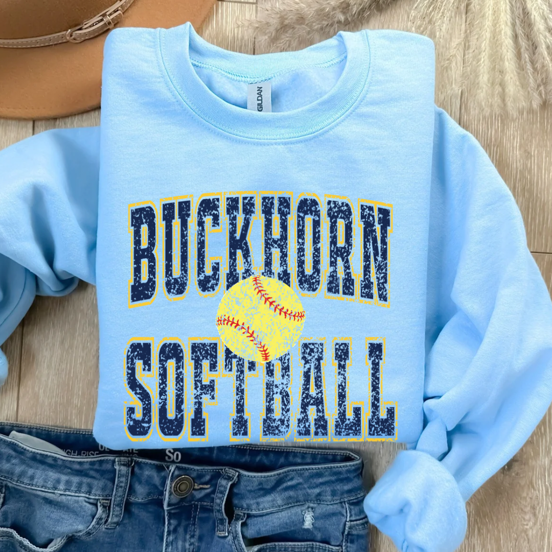 Buckhorn Softball OS (DTF - Direct to Film Tshirt or Sweatshirt)