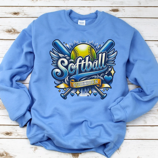 Buckhorn Retro Softball (DTF - Direct to Film Tshirt or Sweatshirt)