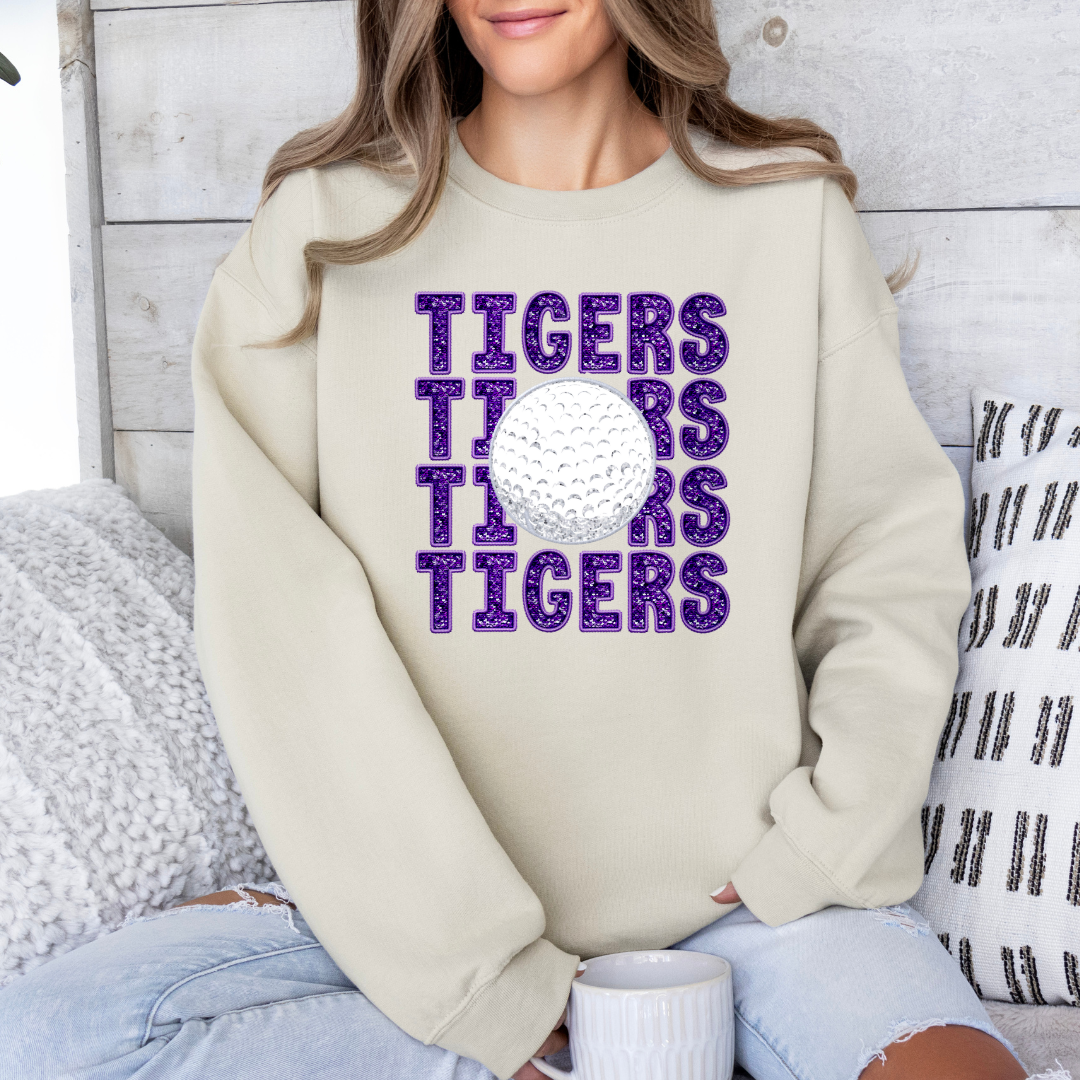 Team Spirit Golf MCHS (DTF - Direct Film - Faux Glitter Sequins - Gildan Sweatshirt)