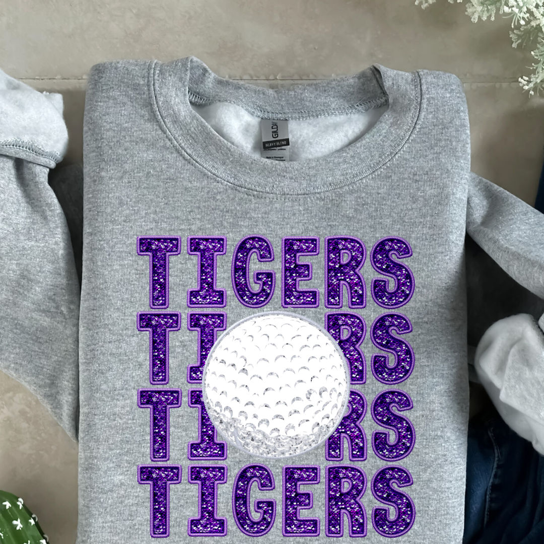 Team Spirit Golf MCHS (DTF - Direct Film - Faux Glitter Sequins - Gildan Sweatshirt)