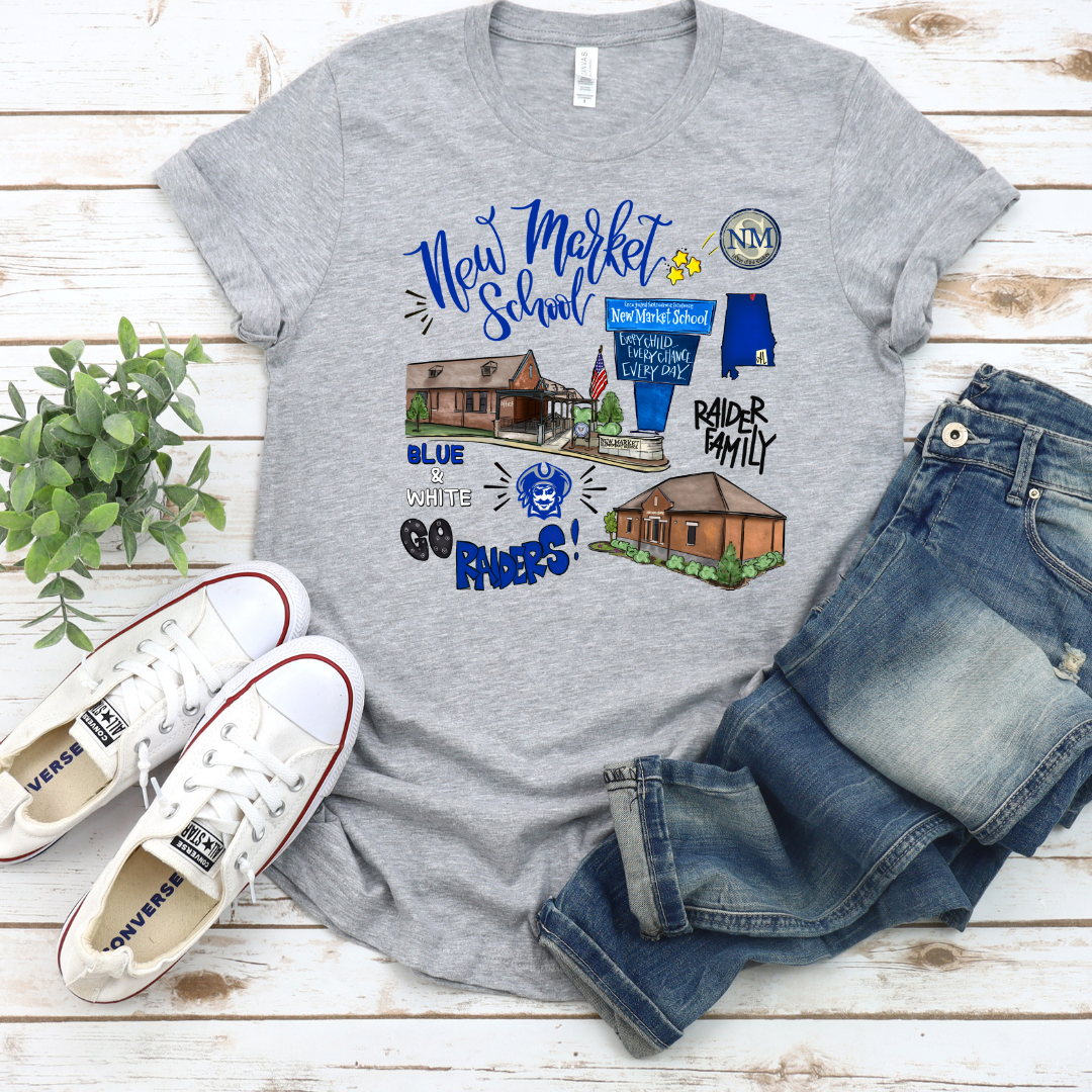 New Market Collage (DTF - Direct to Film Tshirt or Sweatshirt)