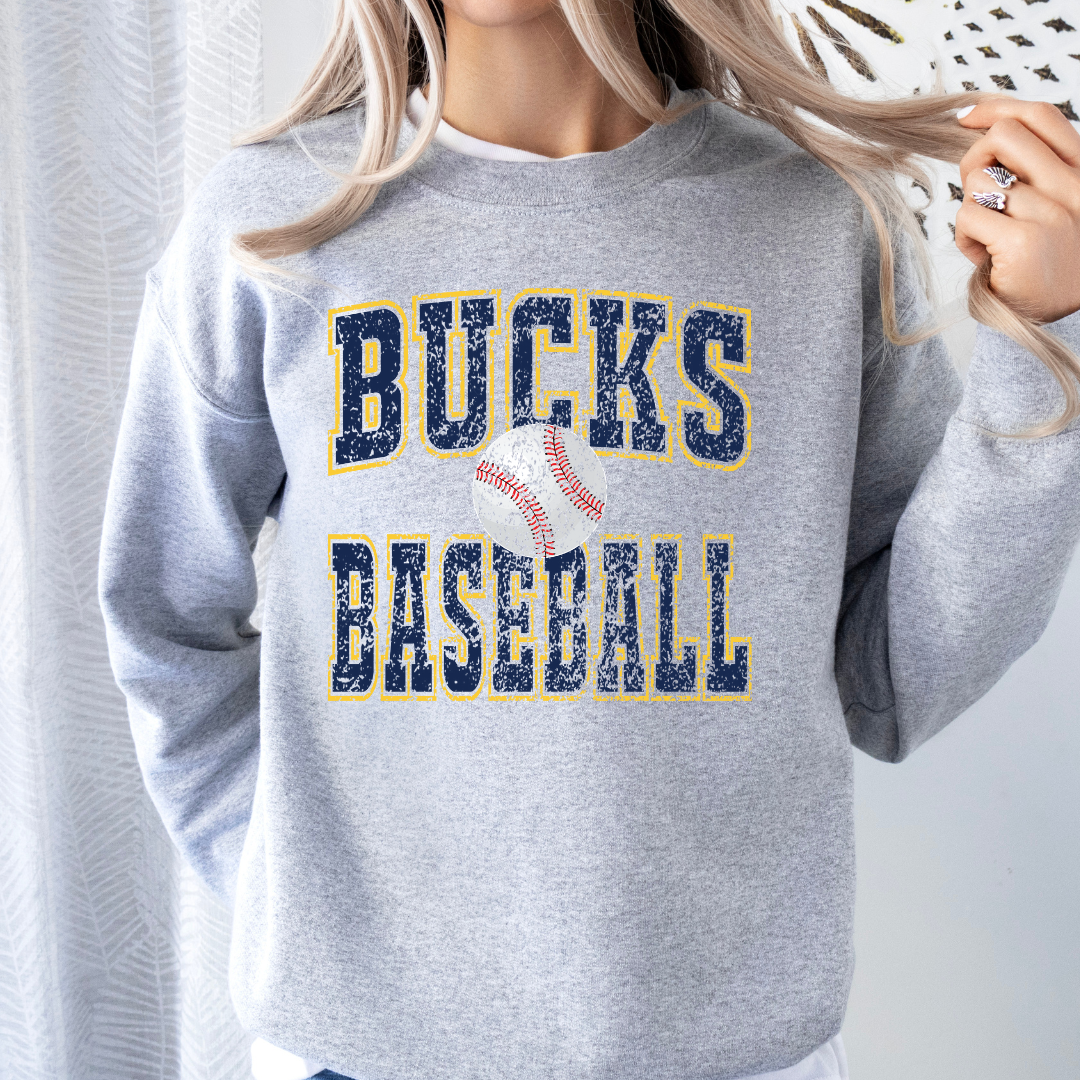 Bucks Baseball (DTF - Direct to Film - Gildan Sweatshirt or Bella Canvas Tshirt)