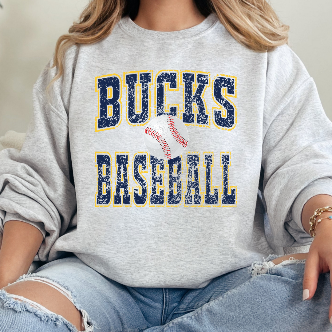Bucks Baseball (DTF - Direct to Film - Gildan Sweatshirt or Bella Canvas Tshirt)