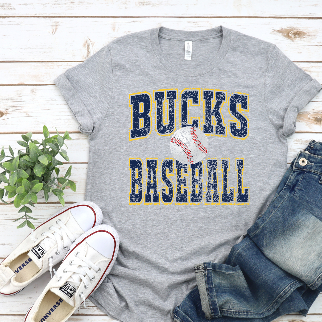 Bucks Baseball (DTF - Direct to Film - Gildan Sweatshirt or Bella Canvas Tshirt)