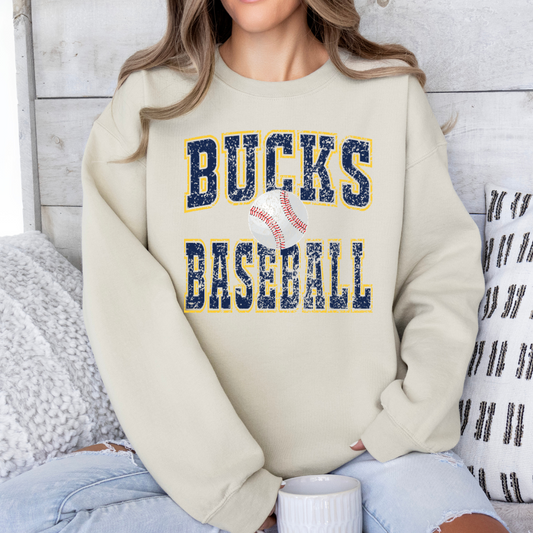 Bucks Baseball (DTF - Direct to Film - Gildan Sweatshirt or Bella Canvas Tshirt)