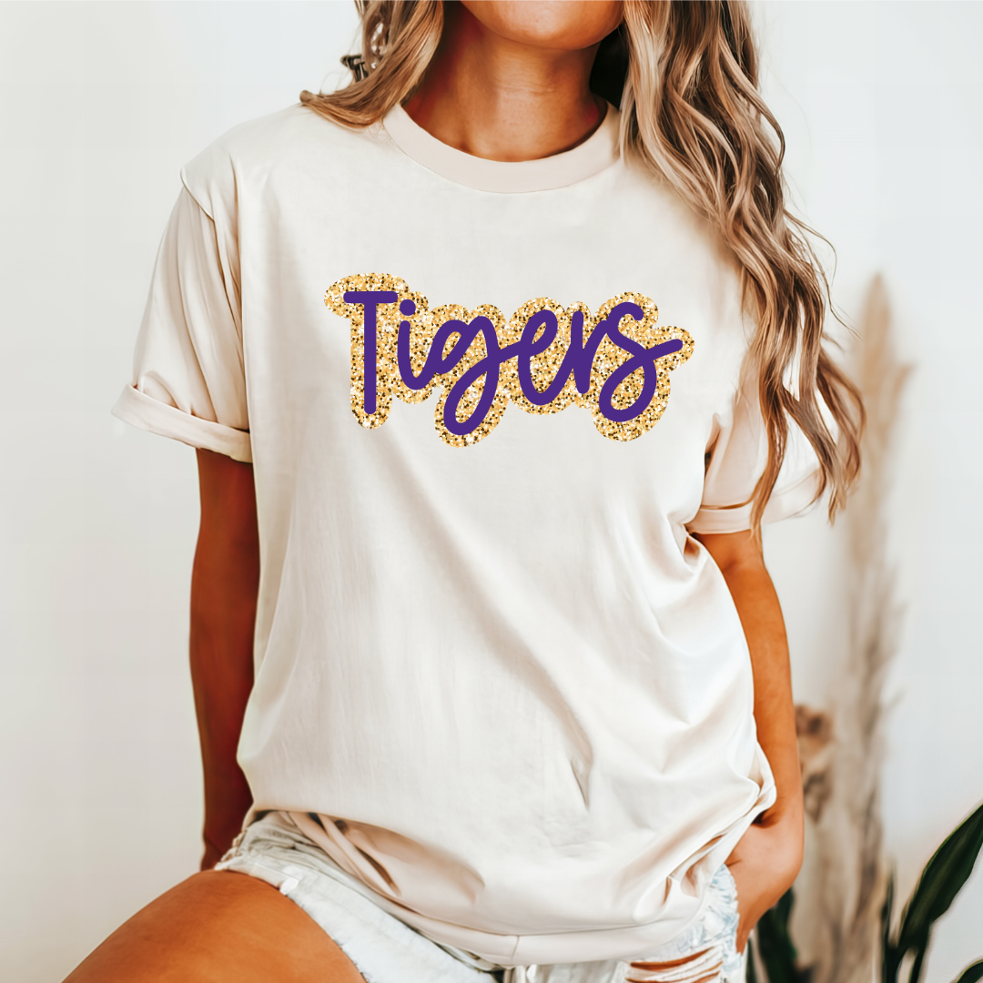 MCHS Faux Sequins Bubble Letters (DTF - Direct to Film Tshirt or Sweatshirt)