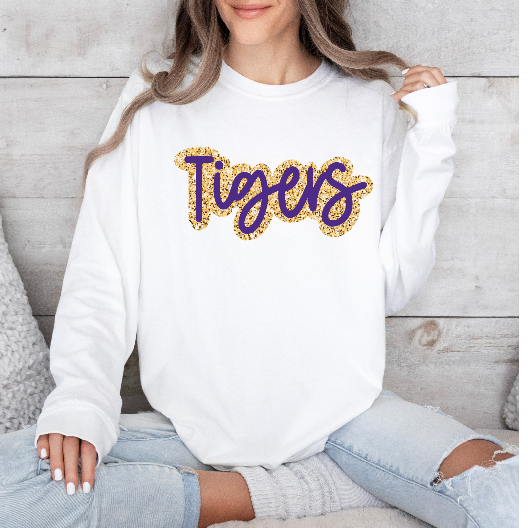 MCHS Faux Sequins Bubble Letters (DTF - Direct to Film Tshirt or Sweatshirt)