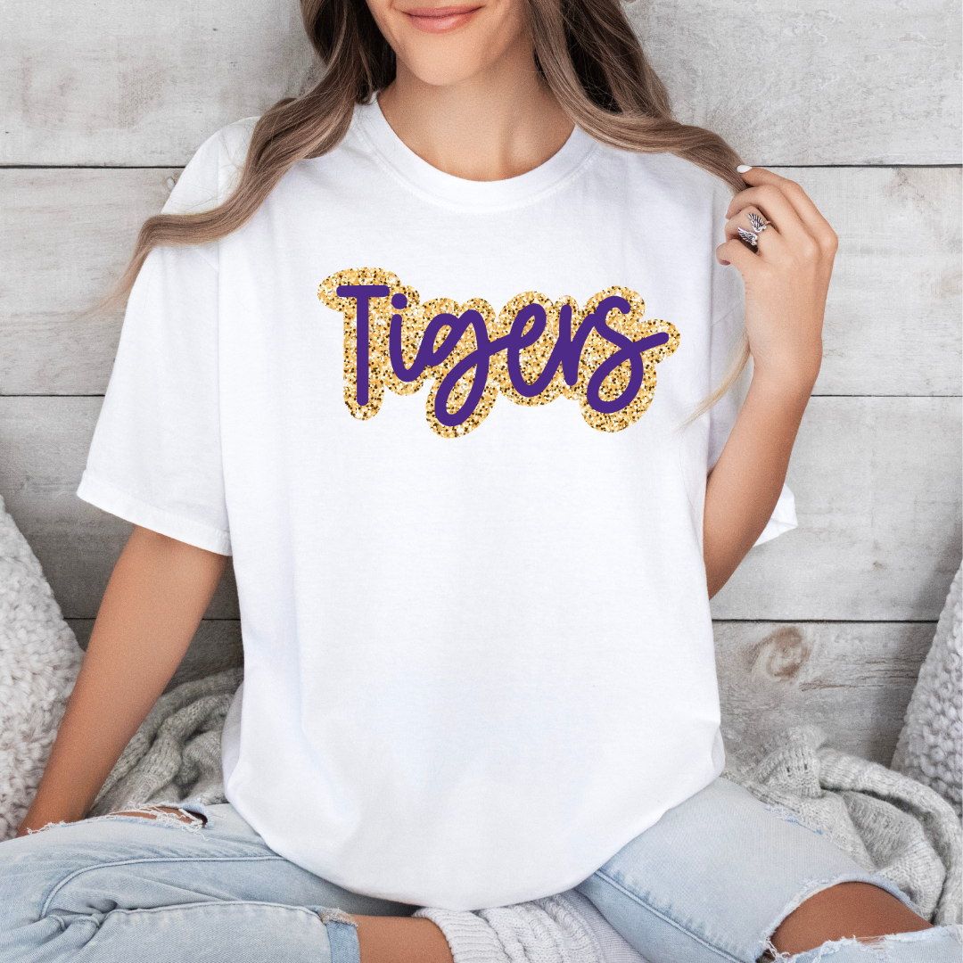 MCHS Faux Sequins Bubble Letters (DTF - Direct to Film Tshirt or Sweatshirt)