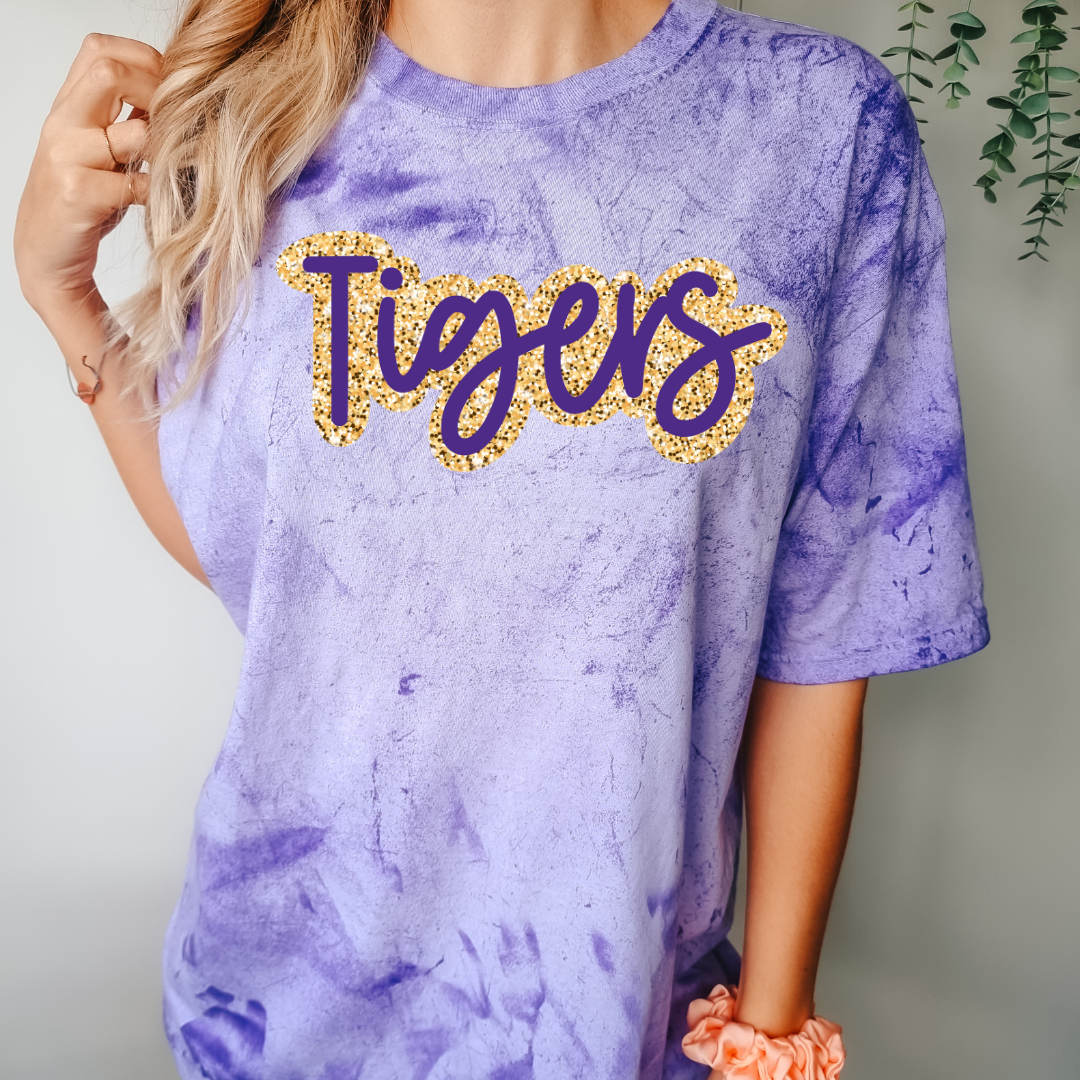 MCHS Faux Sequins Bubble Letters (DTF - Direct to Film Tshirt or Sweatshirt)