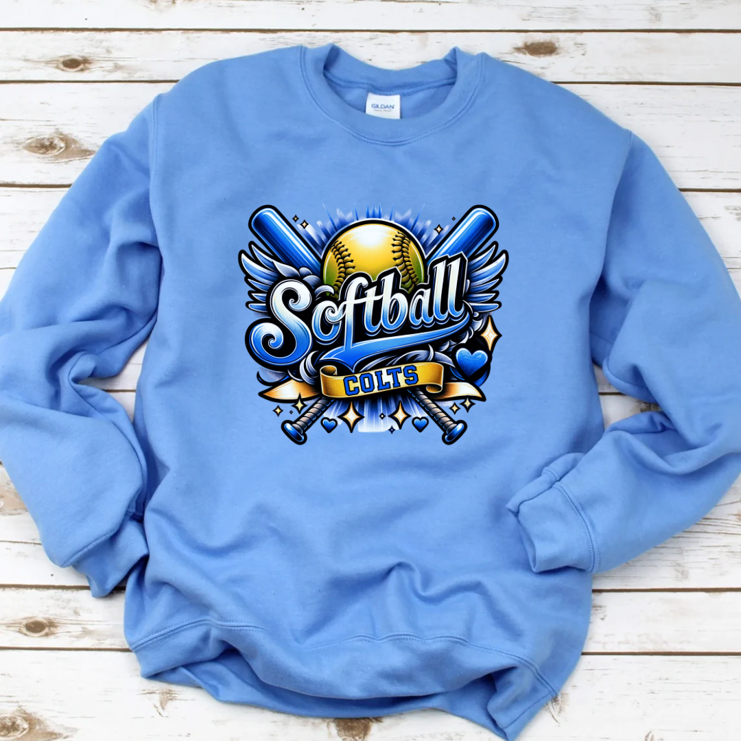 Central Retro Softball (DTF - Direct to Film Tshirt or Sweatshirt)