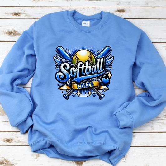 Central Retro Softball (DTF - Direct to Film Tshirt or Sweatshirt)