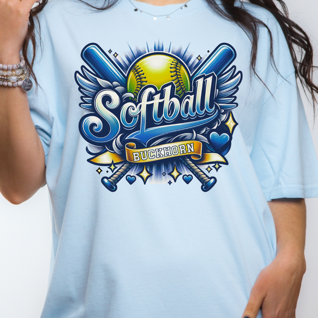 Buckhorn Retro Softball (DTF - Direct to Film Tshirt or Sweatshirt)