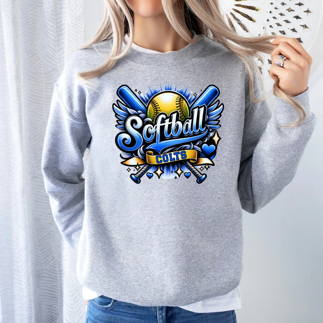 Central Retro Softball (DTF - Direct to Film Tshirt or Sweatshirt)