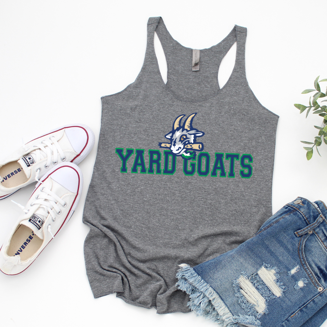 Yard Goats Racerback (DTF - Direct to Film - Next Level - Gray color will be lighter than the picture)