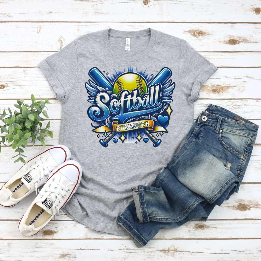 Buckhorn Retro Softball (DTF - Direct to Film Tshirt or Sweatshirt)