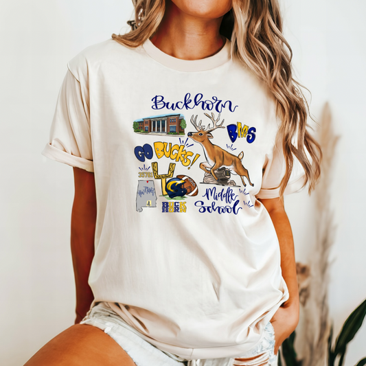 Buckhorn Middle School NEW Collage (DTF - Direct to Film Tshirt or Sweatshirt)