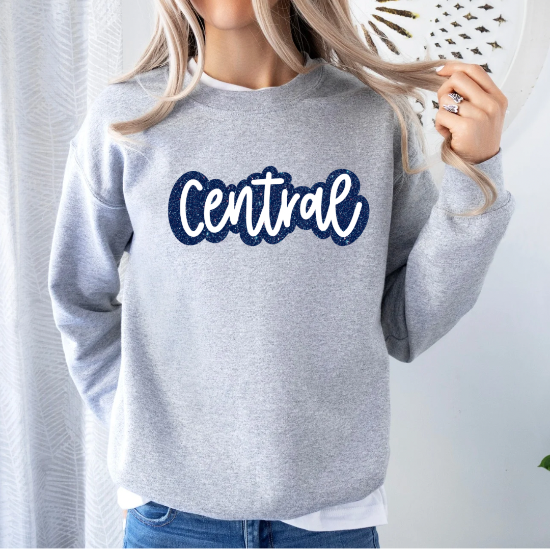 Central Gear Faux Glitter (DTF - Direct to Film Tshirt or Sweatshirt)