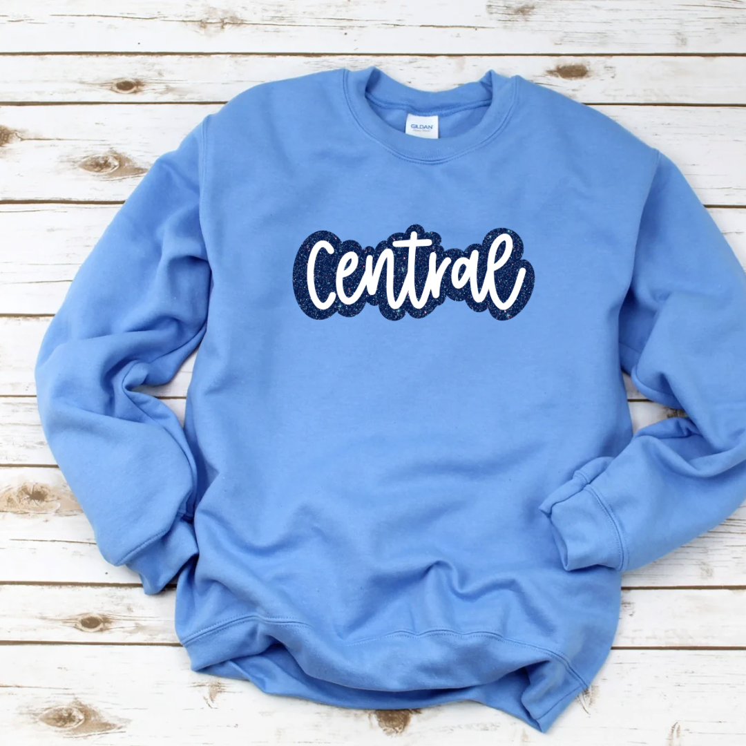 Central Gear Faux Glitter (DTF - Direct to Film Tshirt or Sweatshirt)