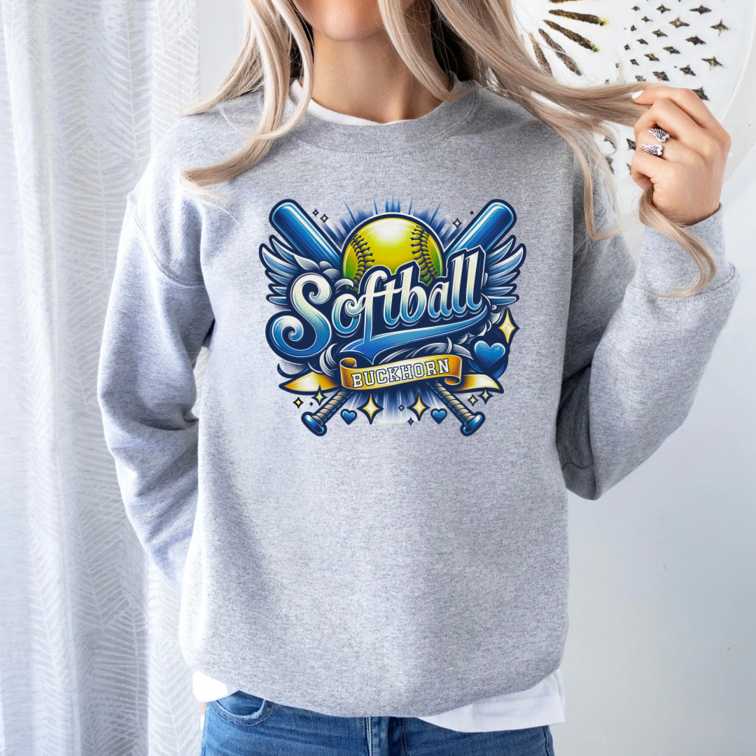 Buckhorn Retro Softball (DTF - Direct to Film Tshirt or Sweatshirt)