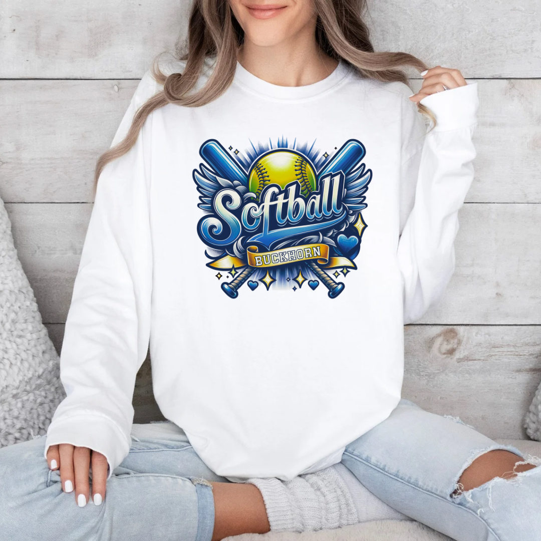 Buckhorn Retro Softball (DTF - Direct to Film Tshirt or Sweatshirt)