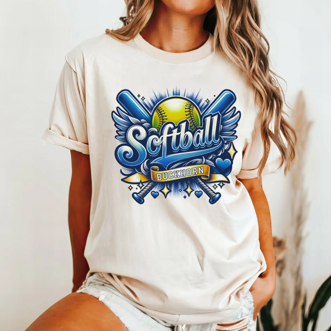 Buckhorn Retro Softball (DTF - Direct to Film Tshirt or Sweatshirt)