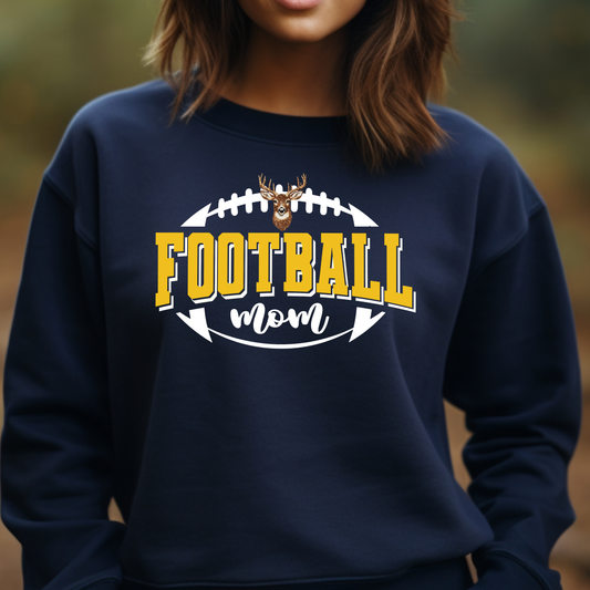 BUCKHORN BUCKS Faux Rhinestone Football 2026 (DTF - Direct to Film Tshirt or Sweatshirt)